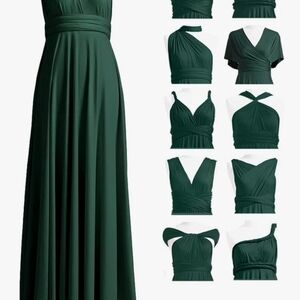 Amazon Green Convertible Maxi Dress